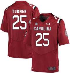 South Carolina Gamecocks #25 A.J. Turner Red College Football Jersey DingZhi