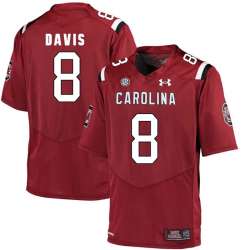 South Carolina Gamecocks #8 Randrecous Davis Red College Football Jersey DingZhi