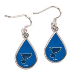St. Louis Blues Earrings Tear Drop Style
