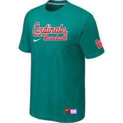St. Louis Cardinals Green Nike Short Sleeve Practice T-Shirt