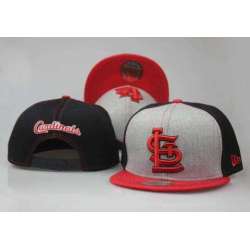 St. Louis Cardinals Team Logo Black Adjustable Hat LT