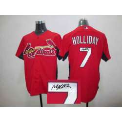 St. Louis Cardinals #7 Matt Holliday Red Signature Edition Jerseys