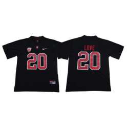 Stanford Cardinal 20 Bryce Love Blackout College Football Jersey
