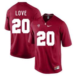 Stanford Cardinal 20 Bryce Love Cardinal College Football Jersey DingZhi