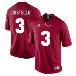 Stanford Cardinal 3 K.J. Costello Cardinal College Football Jersey DingZhi