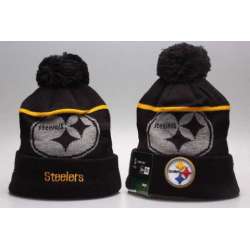 Steelers Big Logo Black Knit Hat YP
