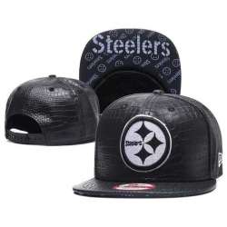 Steelers Fresh Logo Black Adjustable Hat GS