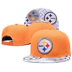 Steelers Team Logo Yellow Adjustable Hat GS