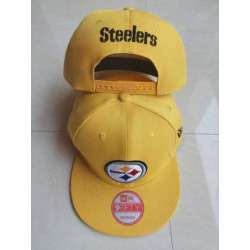 Steelers Team Logo Yellow Adjustable Hat LT