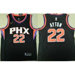 Suns 22 Deandre Ayton Black Nike Swingman Stitched NBA Jersey (Without The Sponsor Logo)