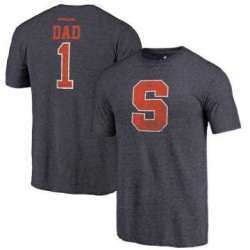 Syracuse Orange Fanatics Branded Navy Greatest Dad Tri Blend T-Shirt