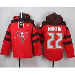 Tampa Bay Buccaneers #22 Doug Martin Red Player Stitched Pullover NFL Hoodie