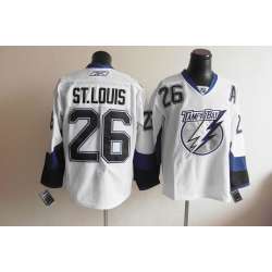 Tampa Bay Lightning #26 st.louis white with A patch Jerseys
