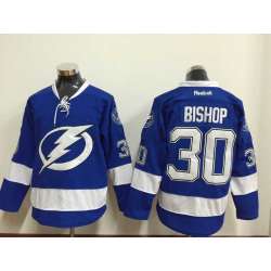 Tampa Bay Lightning #30 Ben Bishop Blue Jerseys