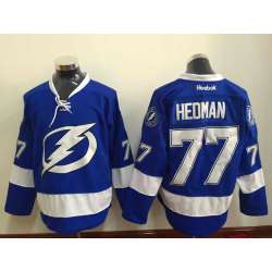 Tampa Bay Lightning #77 Victor Hedman Blue Jerseys