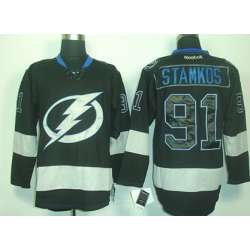 Tampa Bay Lightning #91 Steven Stamkos 2012 Black Ice Jerseys