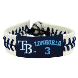 Tampa Bay Rays Bracelet Genuine Baseball Evan Longoria