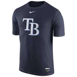 Tampa Bay Rays Nike Collection Legend Logo 1.5 Performance WEM T-Shirt - Navy Blue