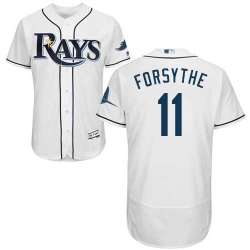 Tampa Bay Rays #11 Logan Forsythe White Flexbase Stitched Jersey DingZhi