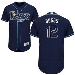 Tampa Bay Rays #12 Wade Boggs Navy Flexbase Stitched Jersey DingZhi