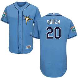 Tampa Bay Rays #20 Steven Souza Jr. Light Blue Flexbase Stitched Jersey DingZhi