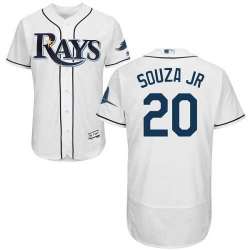 Tampa Bay Rays #20 Steven Souza Jr. White Flexbase Stitched Jersey DingZhi