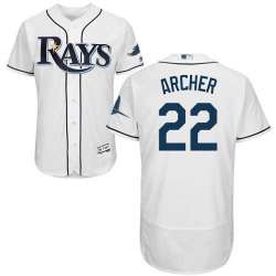 Tampa Bay Rays #22 Chris Archer White Flexbase Stitched Jersey DingZhi