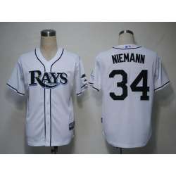Tampa Bay Rays #34 Niemann White Cool Base Jerseys