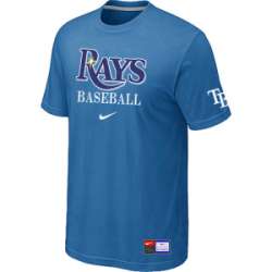 Tampa Bay Rays light Blue Nike Short Sleeve Practice T-Shirt