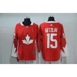 Team Canada #15 Ryan Getzlaf 2016 World Cup of Hockey Olympics Game Red Men\'s Stitched NHL Jersey