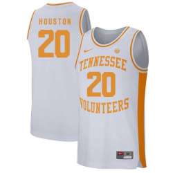 Tennessee Volunteers 20 Allan Houston White College Basketball Jersey Dzhi