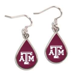 Texas A&M Aggies Earrings Tear Drop Style