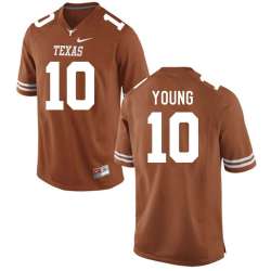 Texas Longhorns 10 Vince Young Brunt Orange College Football Jersey DingZhi
