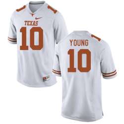 Texas Longhorns 10 Vince Young White College Football Jersey DingZhi