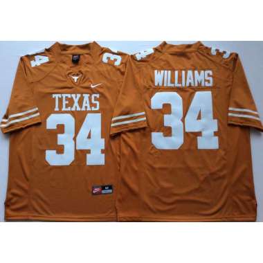 Texas Longhorns 34 Ricky Williams Orange Nike College Football Jersey
