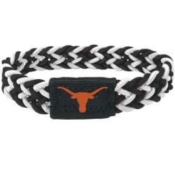 Texas Longhorns Bracelet Braided Black and White