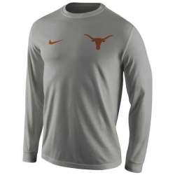 Texas Longhorns Nike Performance Legend Long Sleeve WEM T-Shirt - Gray