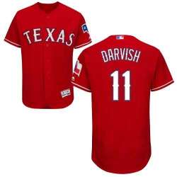 Texas Rangers #11 Yu Darvish Red Flexbase Stitched Jersey DingZhi