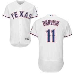 Texas Rangers #11 Yu Darvish White Flexbase Stitched Jersey DingZhi