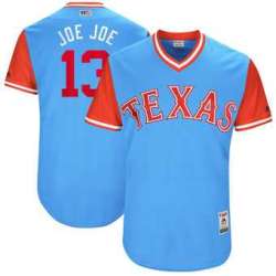 Texas Rangers #13 Joey Gallo Joe Joe Majestic Light Blue 2017 Players Weekend Jersey JiaSu