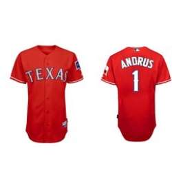 Texas Rangers #1 Andrus Red Jerseys