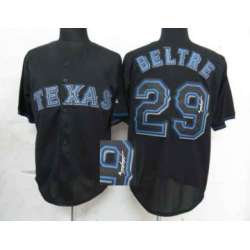 Texas Rangers #29 Adrian Beltre Black Signature Edition Jerseys