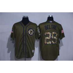 Texas Rangers #29 Adrian Beltre Green Salute to Service Stitched Baseball Jersey