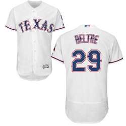 Texas Rangers #29 Adrian Beltre White Flexbase Stitched Jersey DingZhi