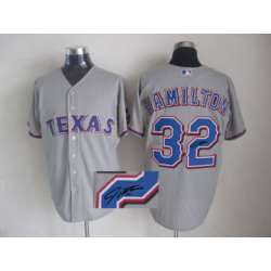 Texas Rangers #32 Hamilton Gray Signature Edition Jerseys