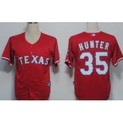 Texas Rangers #35 Hunter Red Jerseys