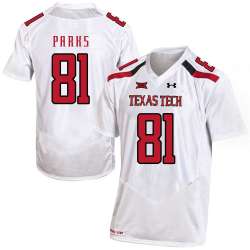 Texas Tech Red Raiders 81 Dave Parks White College Football Jersey Dzhi
