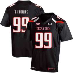 Texas Tech Red Raiders 99 Mychealon Thomas Black College Football Jersey Dzhi