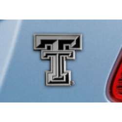 Texas Tech Red Raiders Auto Emblem Premium Metal Chrome