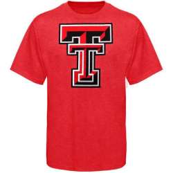 Texas Tech Red Raiders Big Logo Overtime Tri-Blend WEM T-Shirt - Scarlet